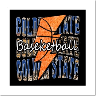 Graphic Basketball Golden State Proud Name Vintage Posters and Art